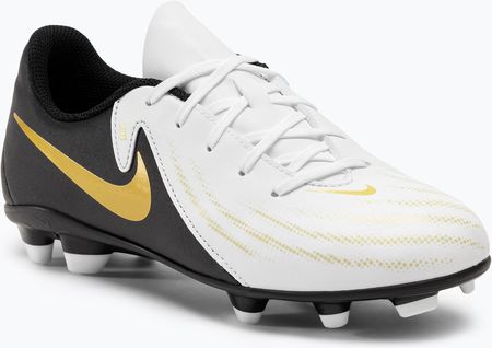 Buty Piłkarskie Dziecięce Nike Phantom Gx Ii Club Fg/Mg Junior White/Metallic Gold Coin/Black