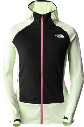 Damski Polar z Kapturem The North Face W Bolt Polartec Hoodie - Lime Cream/TNF Black