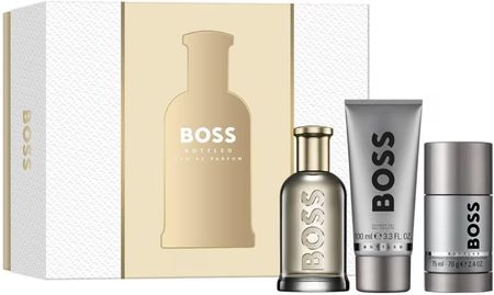 Hugo Boss Bottled Zestaw Woda Perfumowana 100Ml + Żel Pod Prysznic Dezodorant Sztyft 75Ml