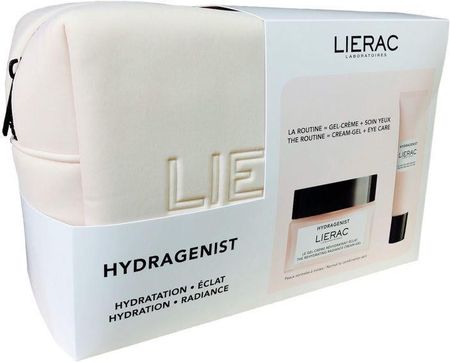 Lierac Hydragenist Nawilżający Krem-Żel Rozświetlający 50Ml + Nawilżający Krem Pod Oczy 15Ml Zestaw