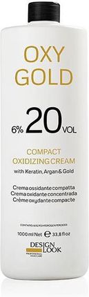 DESIGN LOOK aktywator w kremie OXY GOLD 20 VOL 6% 1000 ml z keratyną, arganem i złotem