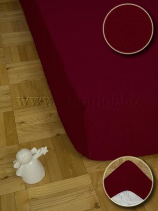 Stanpol Prześcieradło Jersey Z Gumką Super Soft 160X200 Bordo 26