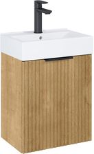 Zdjęcie Roca Reef Szafka z umywalką 45cm Jasny Dąb (A852446464) - Kowary