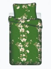 Jerry Fabrics Pościel Mikrofibra Correy Ii Zielona Kwiaty Poszewka 70X90 140X200 Cm