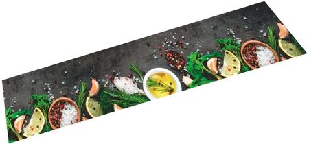Zakito Dywanik Kuchenny Aksamit 300X60 Cm Wzór Przyprawy Pranie W Pralce