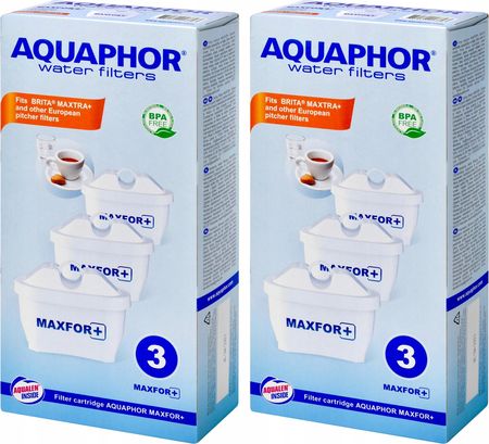 Aquaphor Zestaw 6X Filtr Wkład Filtrujący Maxfor+ B25 Do Dzbanka Dafi Brita