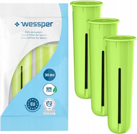 Wessper Filtr Węglowy Do Wody Butelki Z Filtrem Dafi Soft I Solid 3Szt. Wes085l m+2Xwes085l m