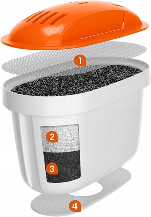 Aquafloow 15X Filtr Af Mh Do Dzbanka Filtrujacego Brita 15XAf01Mh - zdjęcie 4