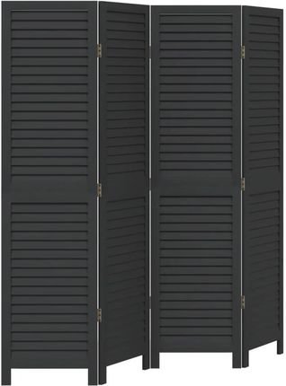 Zakito Parawan Dekoracyjny Drewniany Czarny 140 145X160Cm (Z358849)