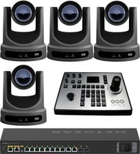 PTZOptics Move SE 12x 4 Full Bundle | Zestaw 4x Kamera PTZ + Kontroler PT-JOY-G4 + Switch Netgear AV Line PoE+