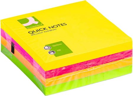 Q-Connect Karteczki Q-Connet Brilliant 76X76Mm Neon 4 Kolory (4X80)