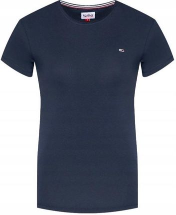 TOMMY JEANS T-SHIRT C NECK GRANATOWY SLIM FIT XXL