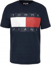 T-shirt Tommy Jeans Big Flaga męska granat S