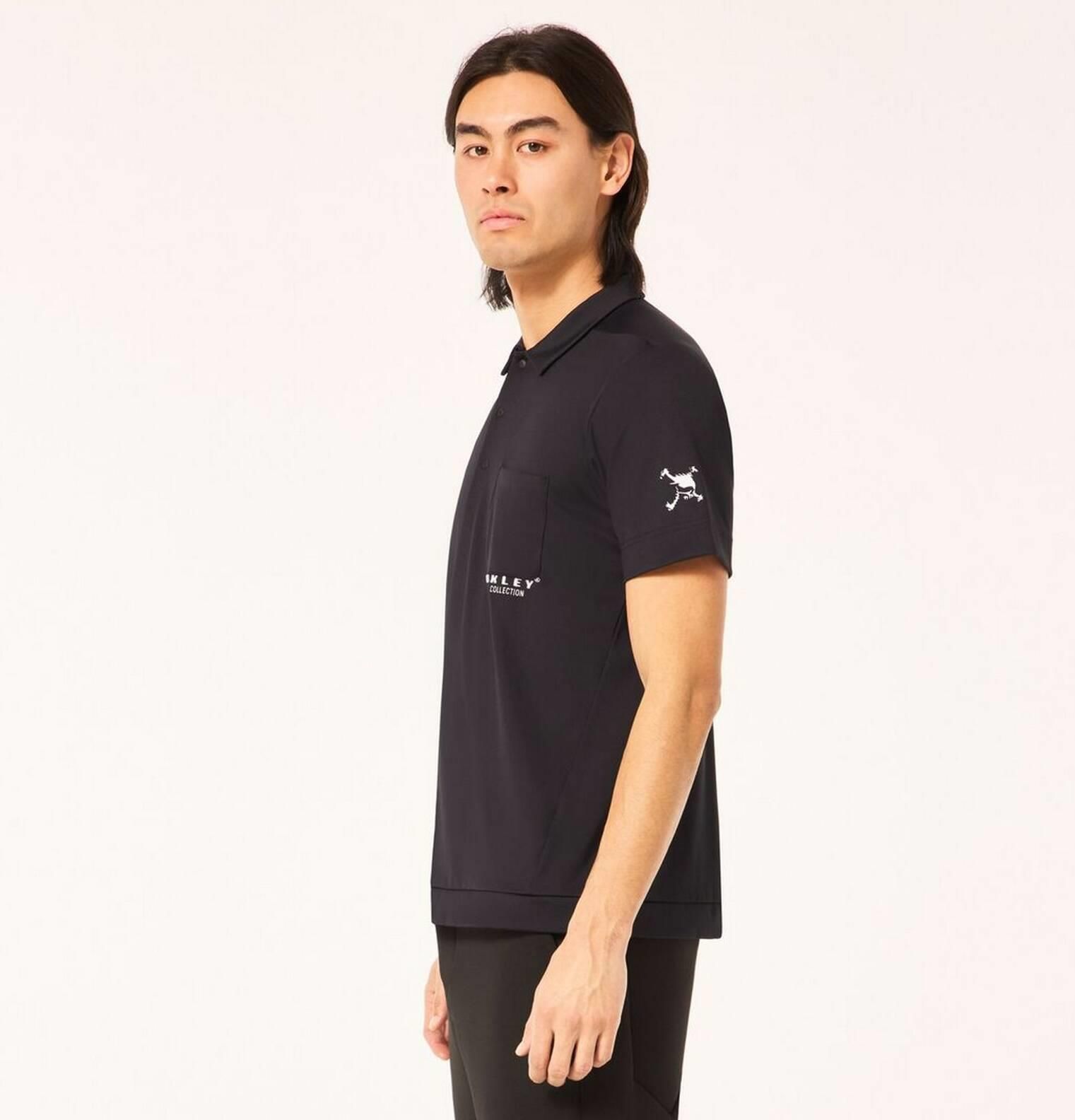 Koszulka polo męska Oakley SKULL ENDEAVOR BULGE czarna