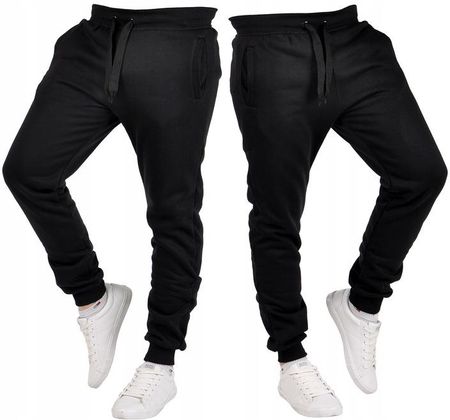 K01 r. XL MĘSKIE SPODNIE DRESOWE JOGGERY GŁADKIE