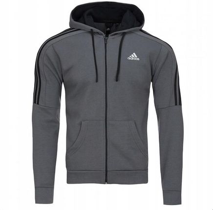 Adidas bluza męska sportowa dresowa szara logo S