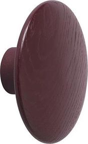 Muuto Haczyk Ścienny Dots Wood 6,5Cm Burgundowy