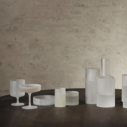 Ferm Living Kieliszki Do Szampana Ripple Oszronione 2Szt. - zdjęcie 3
