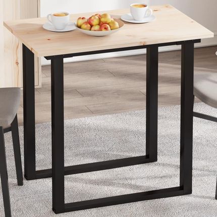 vidaXL Blat do stołu 80x50x1,7 cm prostokątny lite drewno sosnowe