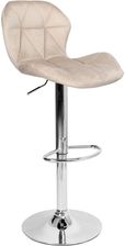 Zdjęcie Hoker barowy Gordon chromowany beżowy Velvet - Małomice