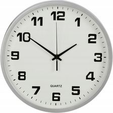 Zdjęcie ZEGAR ŚCIENNY DUŻY NIETYKAJĄCY CICHY 25 CM OKRĄGŁY WSKAZÓWKOWY SEKUNDNIK - Tłuszcz