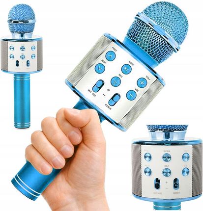 MIKROFON BEZPRZEWODOWY BLUETOOTH GŁOŚNIK KARAOKE MODULATOR GŁOSU OKRĄGŁY
