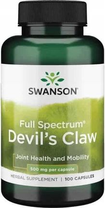 Swanson Full Spectrum Devil's Claw Czarci Pazur 500 mg - 100 kapsułek