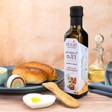 Zdjęcie OLEJ LNIANY PROSTO Z PRASY naturalny - Kobylin