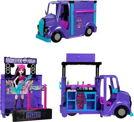 Mattel Monster High Koncertowy Food Truck + Lalka Zestaw HXH83