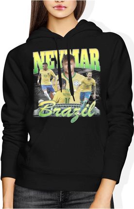 NEYMAR Damska bluza z kapturem (XXL, Czarny)