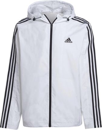 Kurtka przejściowa męska adidas ESSENTIALS 3-STRIPES WOVEN biała IB0382