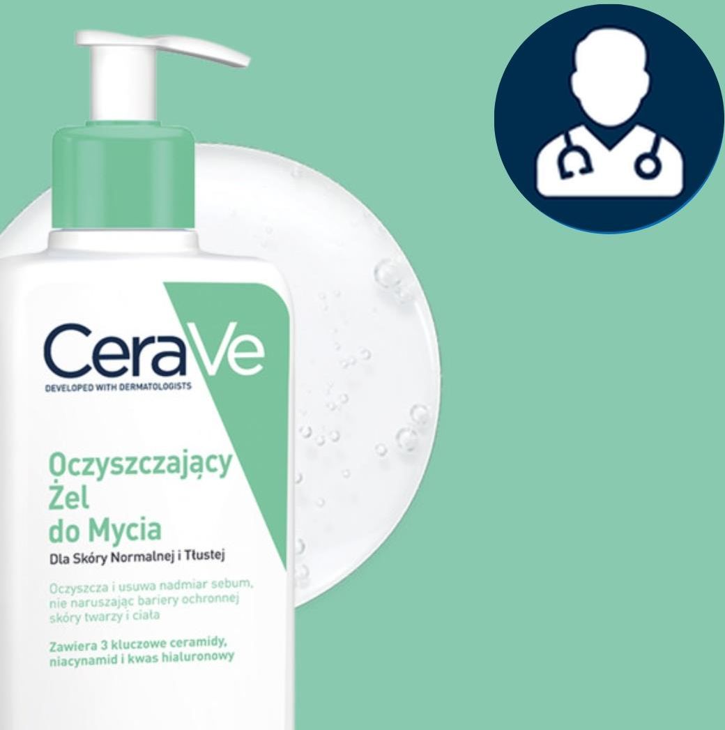 Dermokosmetyk CeraVe Emulsja Nawilżająca do Mycia 236ml, Żel