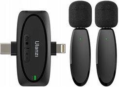 2x Mikrofon Bezprzewodowy ULANZI 3w1 - USB TYPE-C iPhone Lightning 3,5mm / V6