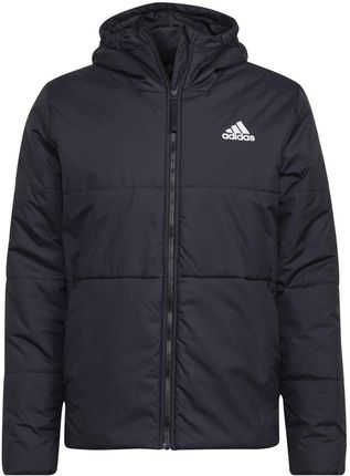 Adidas Kurtka męska adidas BSC 3-Stripes Hooded Insulated czarna HG6276