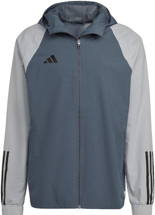 Adidas teamwear Kurtka męska adidas Tiro 23 Competition All-Weather szara HU1320