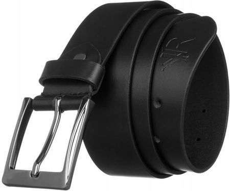 Skórzany pasek męski z klasyczną klamrą - Rovicky