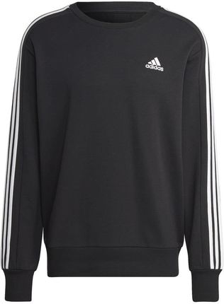 Adidas Bluza męska adidas Essentials French Terry 3-Stripes czarna IC9317