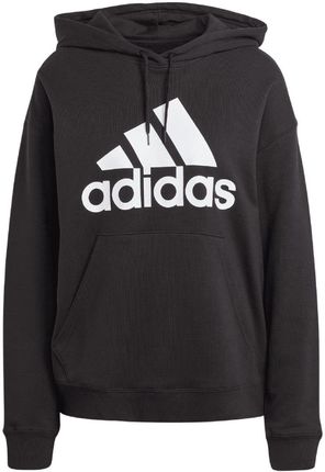 Adidas Bluza damska adidas Essentials Big Logo Oversized French Terry Hoodie czarna HR4934