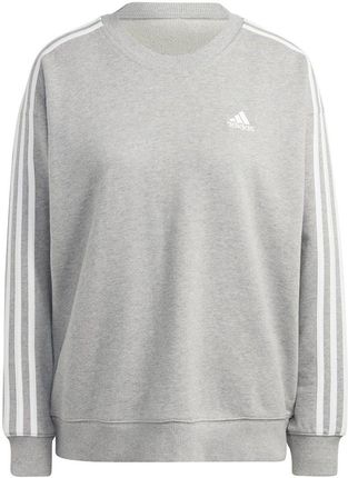 Adidas Bluza damska adidas Essentials 3-Stripes szara IC9905