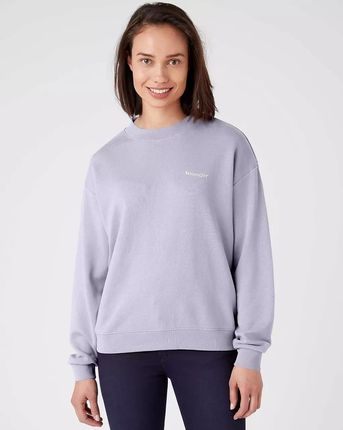 WRANGLER RETRO SWEAT DAMSKA BLUZA KLASYCZNA LOGO HEIRLOOM LILAC W6N0HAXGE