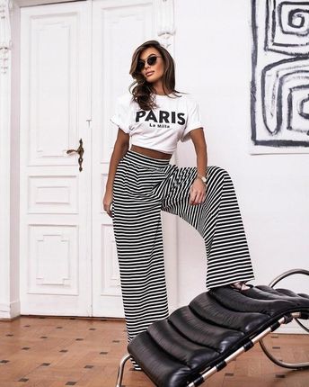 T-SHIRT DAMSKI PARIS BIAŁY