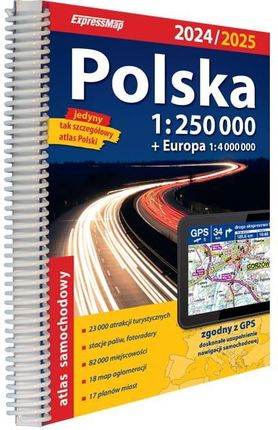 Polska. Atlas samochodowy 1:250 000