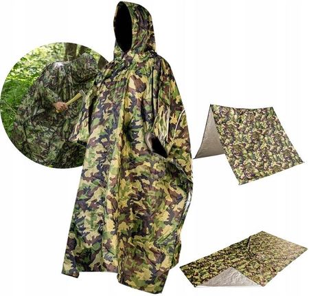 NEO PELERYNA PŁASZCZ PRZECIWDESZCZOWY Poncho TARP MORO 3w1 63-132 NARZUTA