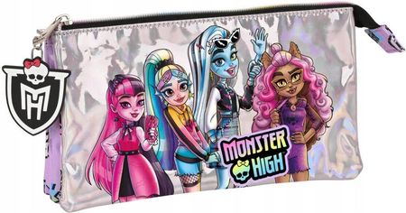 Safta Piórnik Podwójny Monster High Best Boos Liliowy 22