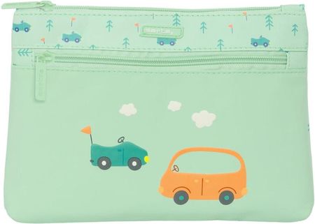 Safta Torba Szkolna Coches Samochód Kolor Zielony 23X16X3Cm