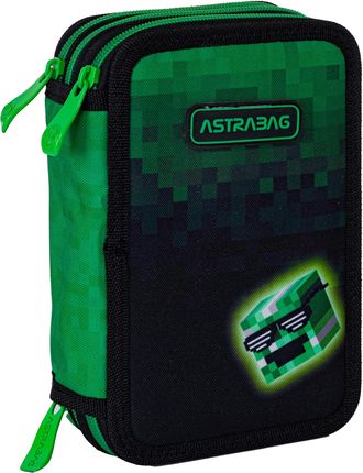 Astra Astrabag Piórnik Jumbo Potrójny Z Wyposażeniem Pixel Hero Ac31