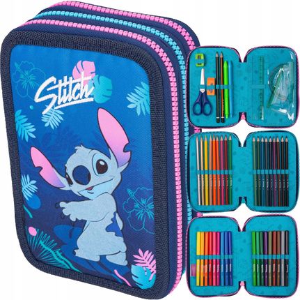 Coolpack Disney Stitch Piórnik Potrójny Z Wyposażeniem