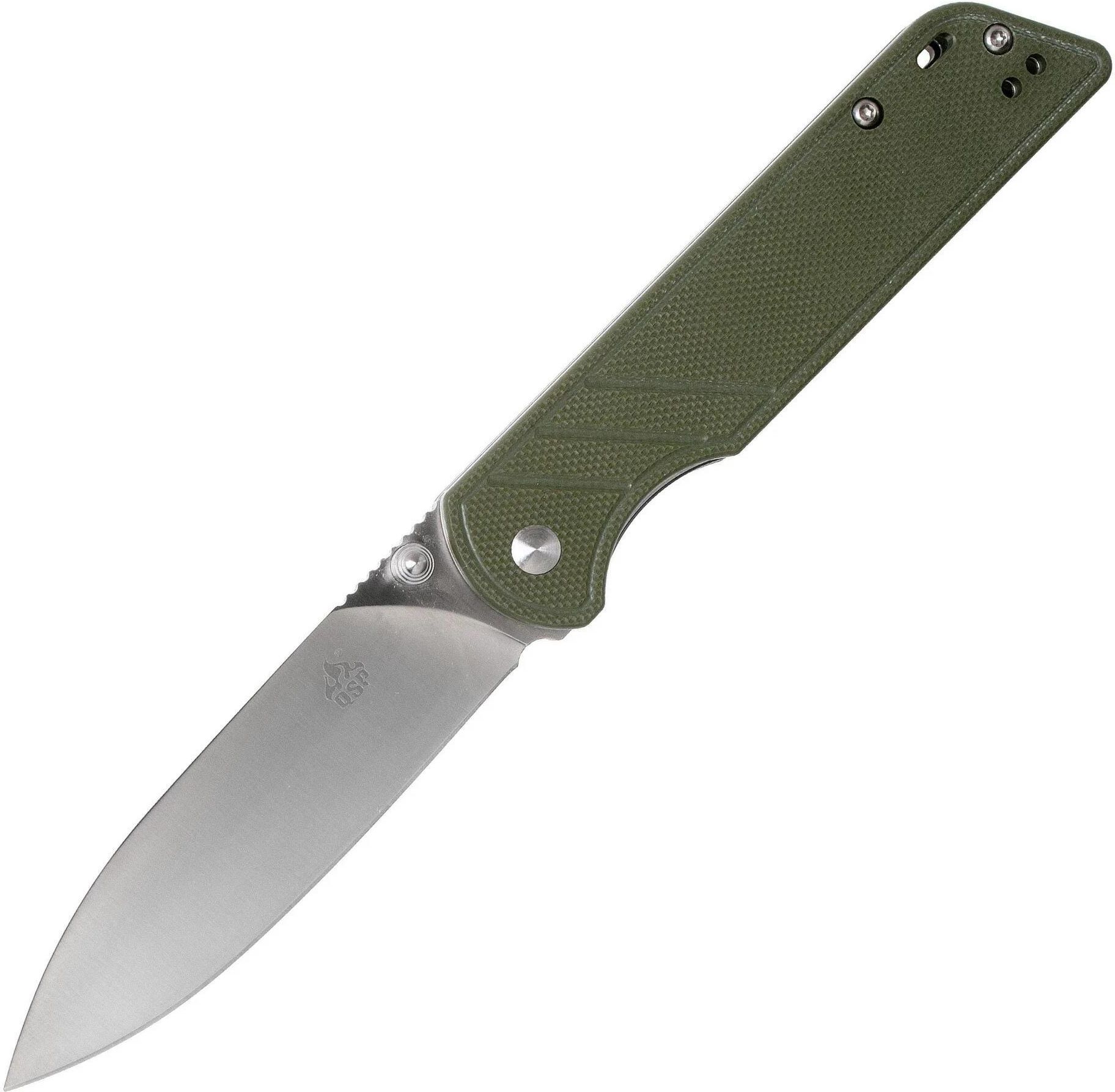 Qsp Knife Parrot Satin D2 Blade Green G10 Handle Qs102-B - Ceny i ...