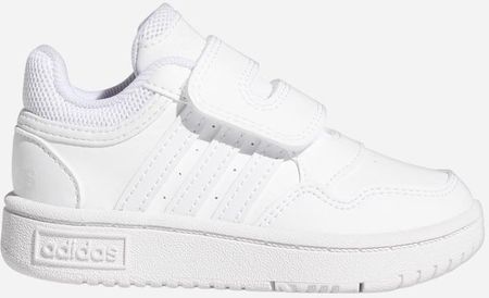 adidas Tenisówki dziecięce dla dziewczynki na rzepy Hoops Mid 3.0 Cf I GW0442 Białe