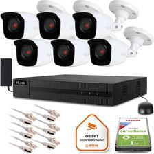 Zdjęcie Hilook Zestaw Monitoringu By Hikvision 6 Kamer Ip Ipcam-B2 1Tb Dysk (Z39338B6) - Czarna Białostocka